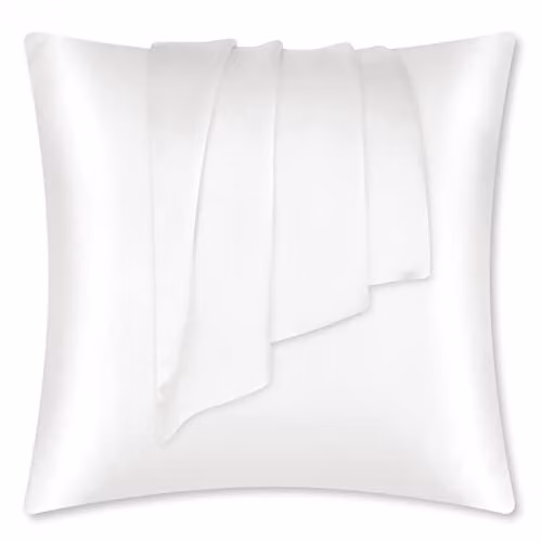 LULUSILK Zijde kussensloop ivoor voor haar- en huidverzorging, 80 x 80 cm