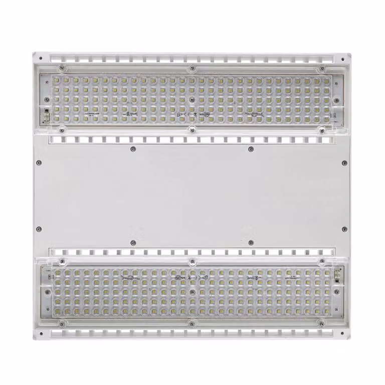 Performance in Lighting LED hanglamp Lama+S/W 205W, wit/opaal, Aluminium, Hal schijnwerper
