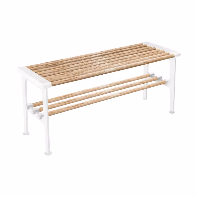 Essem Design Nostalgi bank 100 cm Essenhout-wit