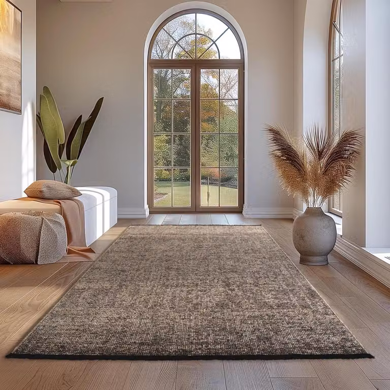 Boho Kelim Katoenen Vloerkleed - Bruin - 240 x 340 cm