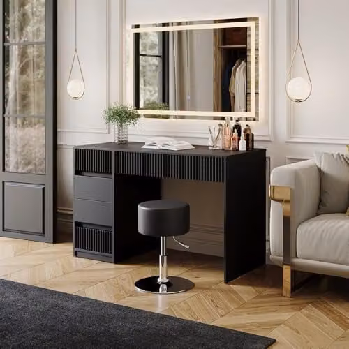 Vicco Kaptafel Omira Zwart Breedte: 120 cm