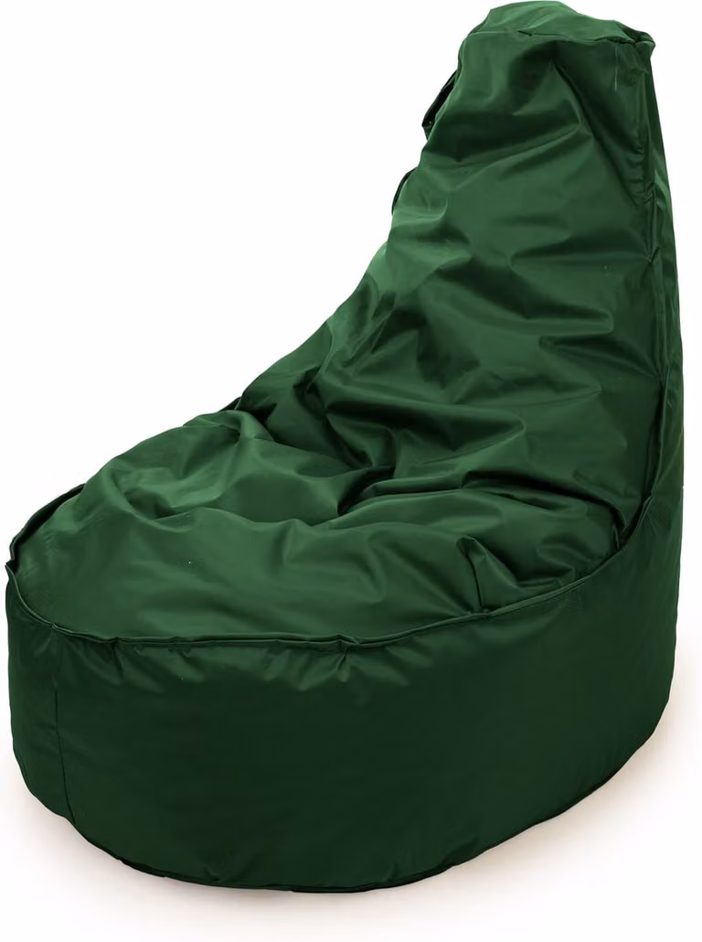 Drop & Sit Noa JR zitzak voor kinderen - Donkergroen - Robuust nylon - 100 Liter