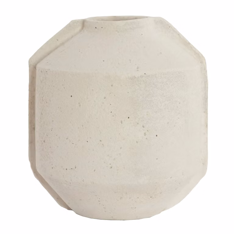 Light en Living Bloempot Deco Noric Beige Keramiek B: 35 cm, D: 35 cm, H: 57 cm