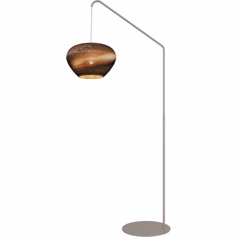 Masterlight Think Paper vloerlamp Cartone zand voet - Beige/Bruin