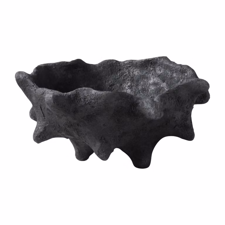 Mette Ditmer Art piece kastanje decoratieobject zwart Ø 20 cm