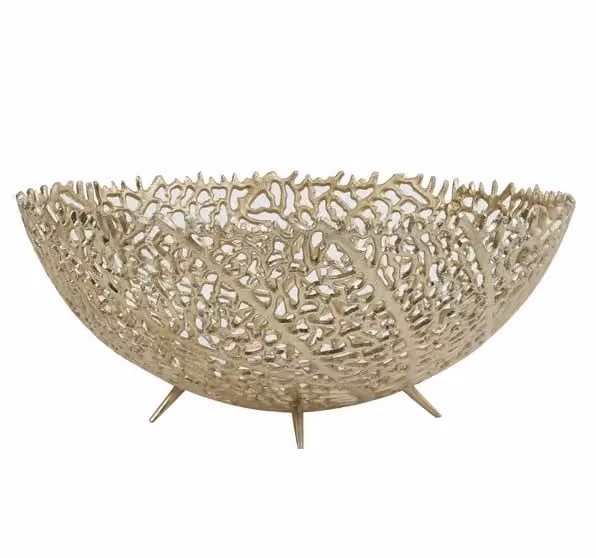 Light en Living Galaxa Schaal Goud Rond B: 46 cm, D: 46 cm, H: 18 cm