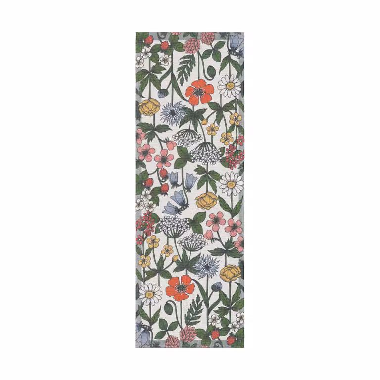 Ekelund Linneväveri Vildblomster tafelloper Multi B/D/H: 35 x 100 cm