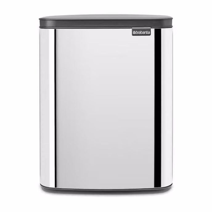 Brabantia Bo afvalemmer 12 l Glanzend geborsteld staal