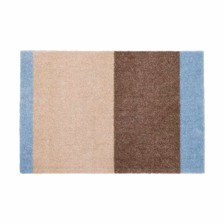 Tica Copenhagen Stripes deurmat horizontaal Ivory-sand-blue, 40 x 60 cm