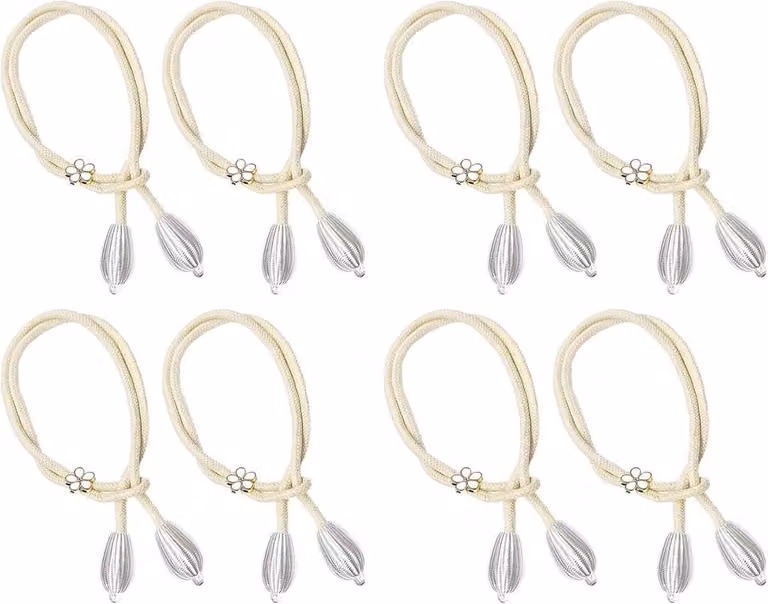 Beige Verstelbare Elastische Gordijn Hangers en Binders van 100 cm Lengte