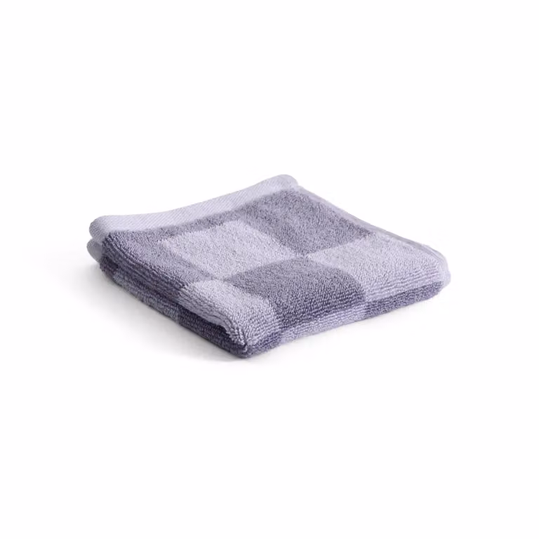 HAY Check handdoek Lavender, 30 x 30 cm