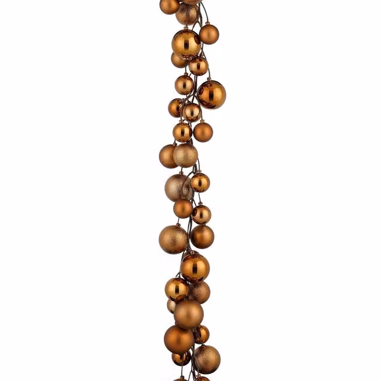 Blackbox kerstballen slinger bruin, 180 cm