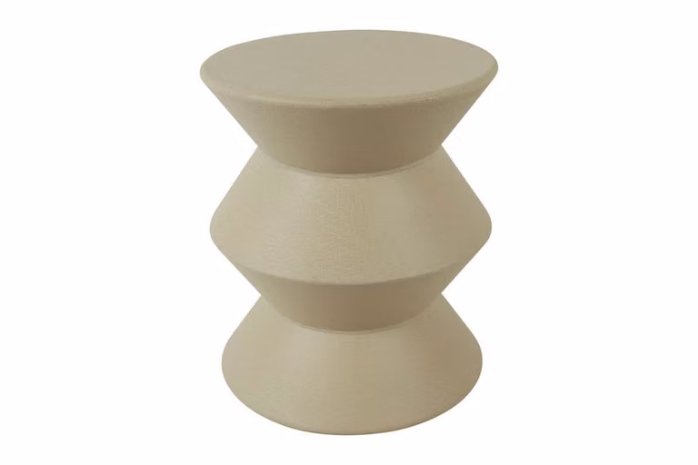 Countryfield bijzettafel Kane creme, Breedte: 36 cm, Hoogte: 31 cm