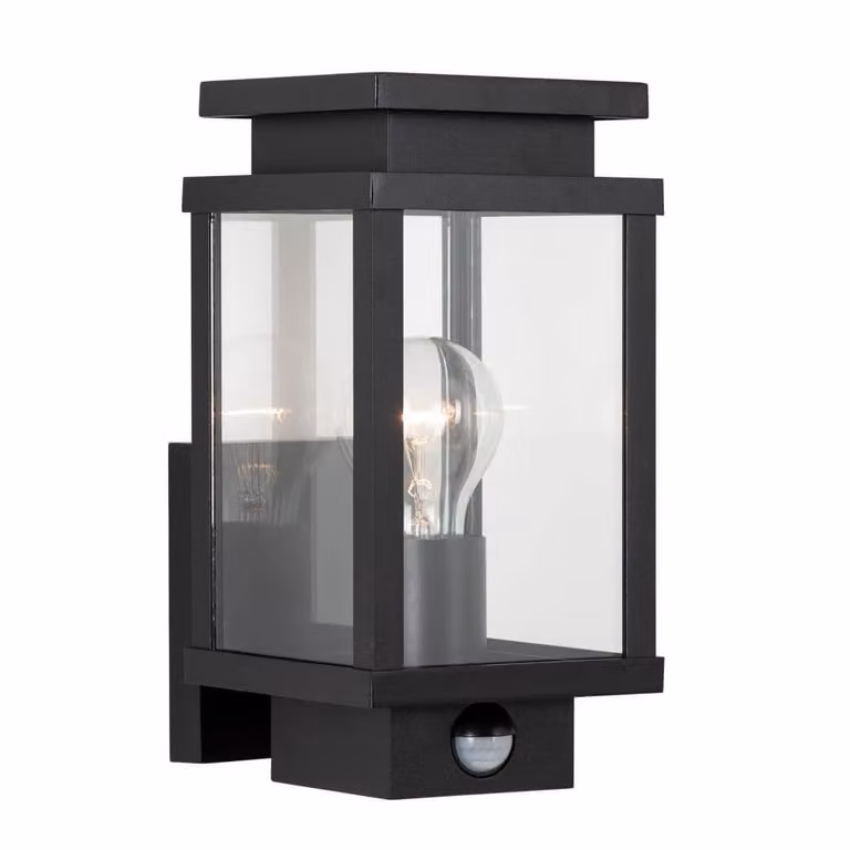 Boston buitenlamp met bewegingssensor zwart van KS Verlichting