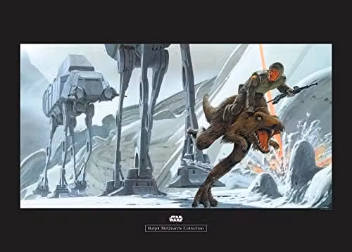 Komar Star Wars Hoth Battle Ground Poster - Multicolour - Breedte: 70 cm, Hoogte: 50 cm