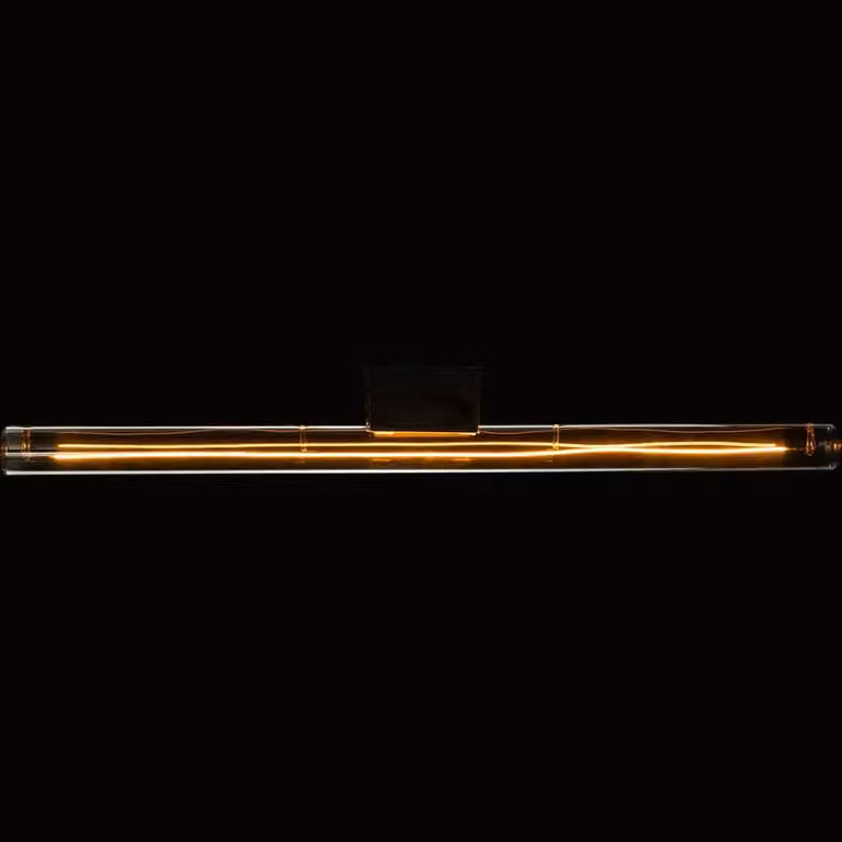 Segula Design Linear LED Lichtbron Smoke - S14D - 8W - 220lm - 1900K - 50cm - Transparant Glas
