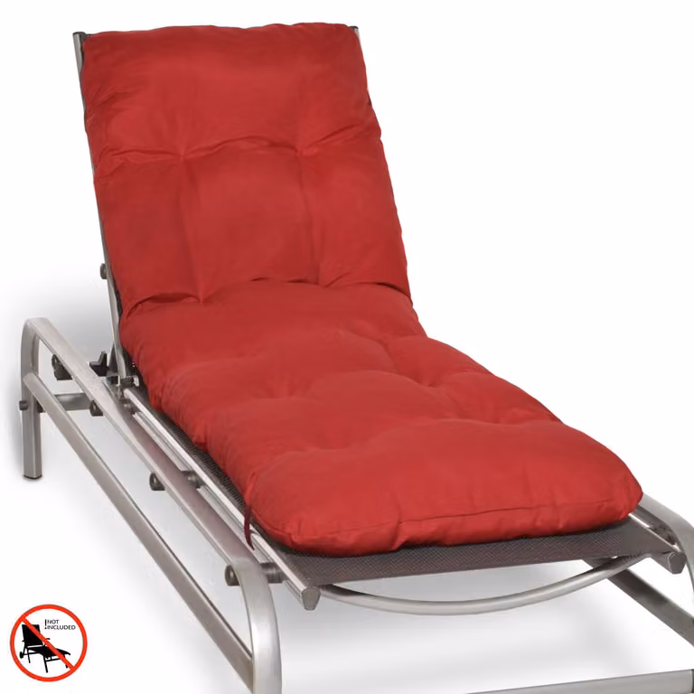 Beautissu ligbedovertrek Flair RL, rood, B/D/H: 190 x 60 x 8 cm