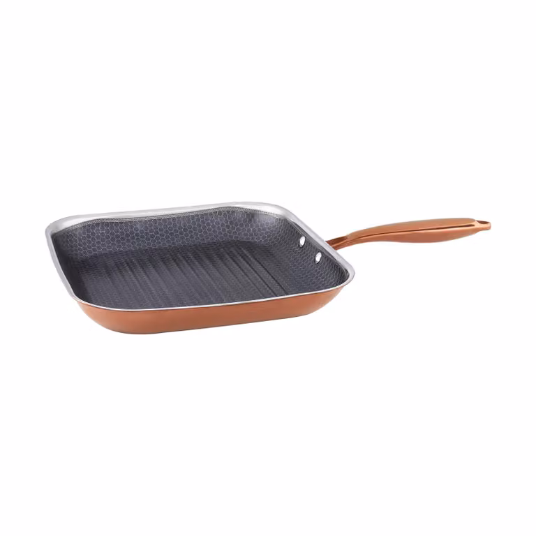 Hâws Santo grillpan met hybrid coating, 28 cm, Rose Gold