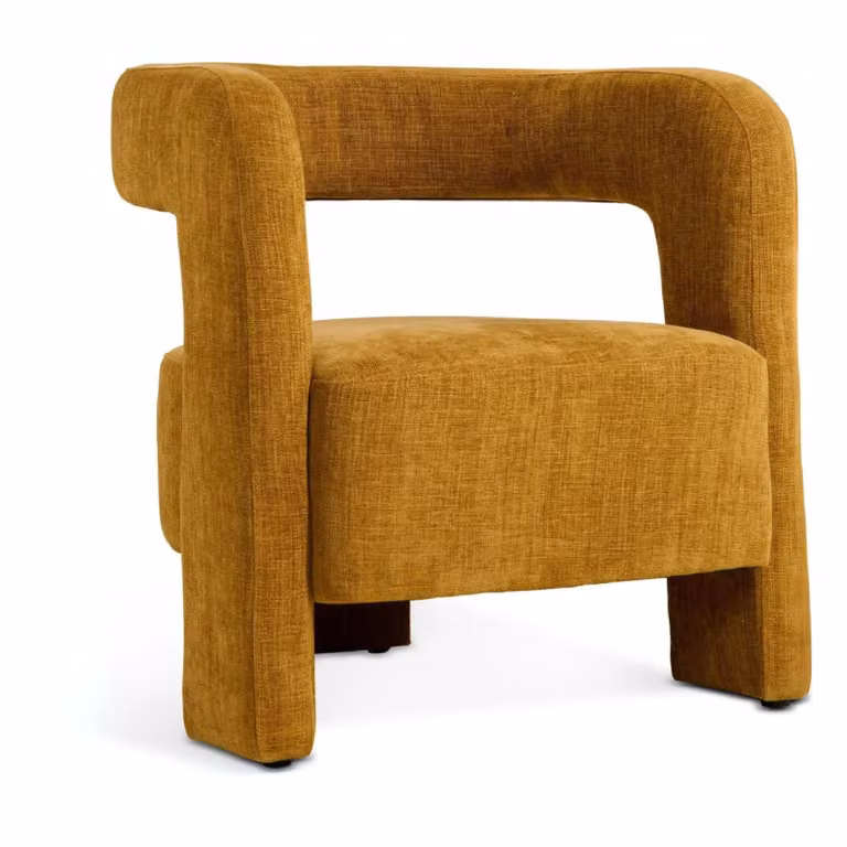Nest of Nora Design fauteuil Noor - Retro Scandinavische loungestoel - Geel