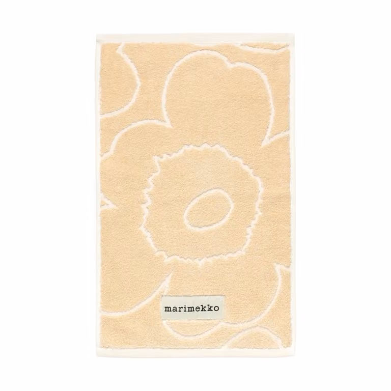 Marimekko Piirto Unikko gastenhanddoek Beige 30 x 50 cm