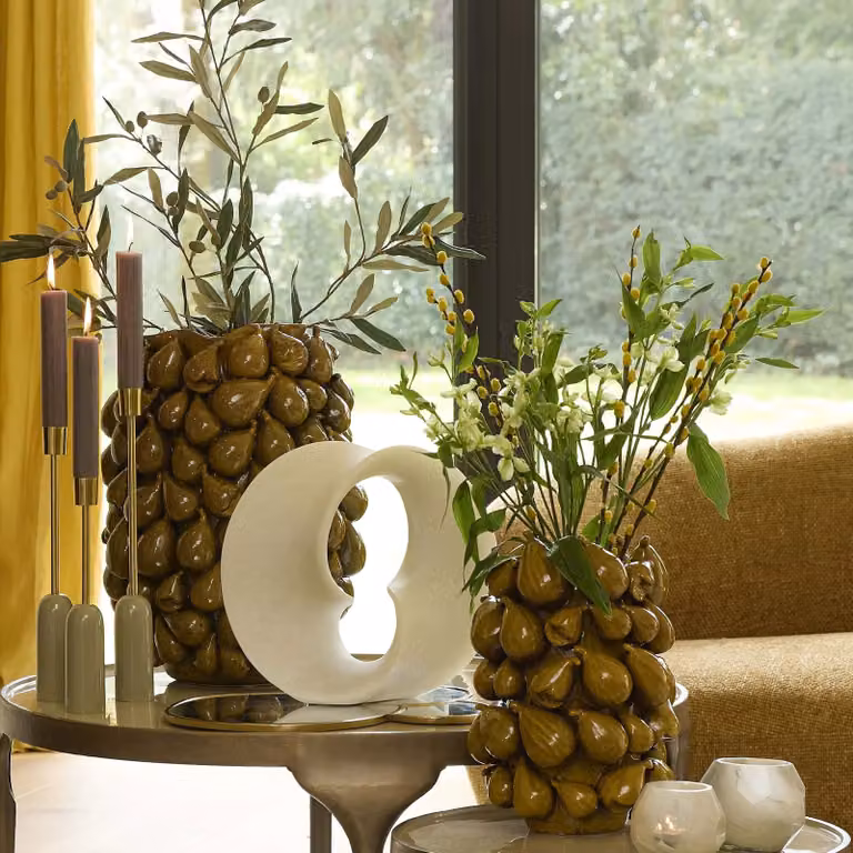 Light - Living Ornament VODICE beige keramiek B: 16 cm, D: 31 cm, H: 32 cm