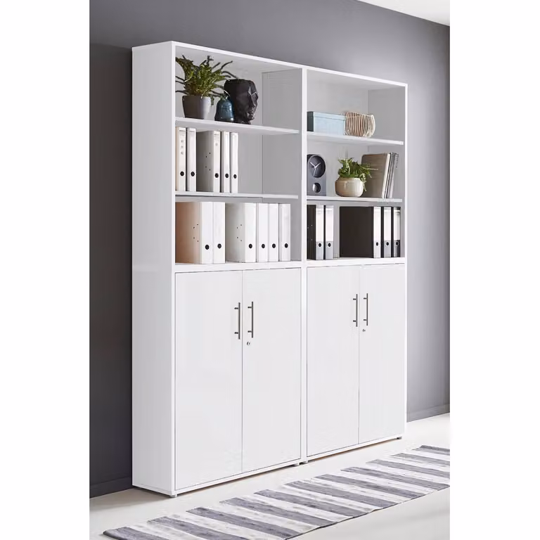 home24 Kastenset 4-delig type A wit/wit, B/D/H: 114 x 33 x 85 cm