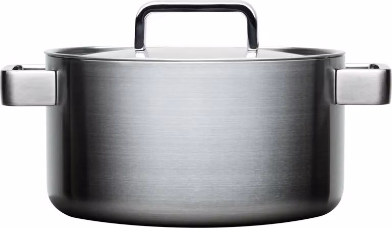 Iittala Tools kookpan met deksel, 4 liter, zilver, roestvrij staal