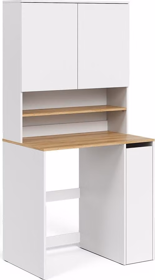 Vicco Viktor Wasmachinekast Wit met 2 delen en plank, Model 58030, B: 93.6 cm x H: 88.2 cm