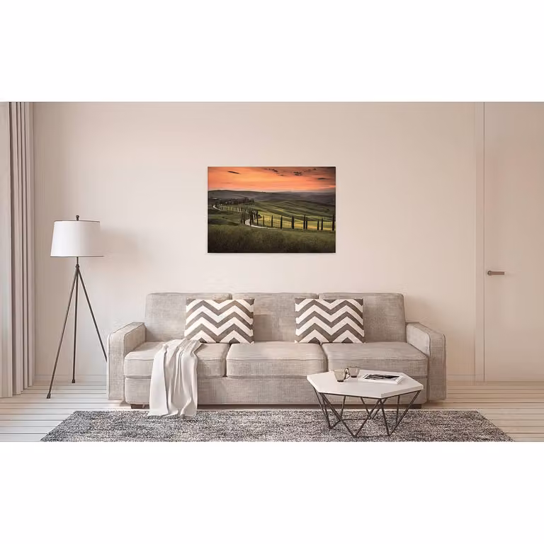 home24 Toscana Italy wanddecoratie groen, B: 90 cm, H: 60 cm