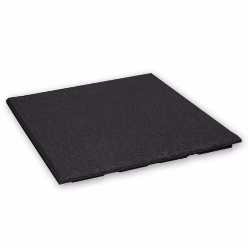 Rubber tegels 20 mm - 1 m2 (4 tegels van 50 x 50 cm) - Zwart