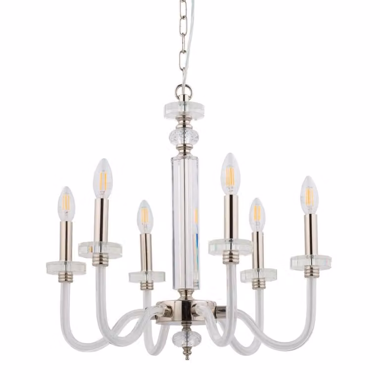 Lyora Kroonluchter Hampton - Zilver - Diameter: 56 cm