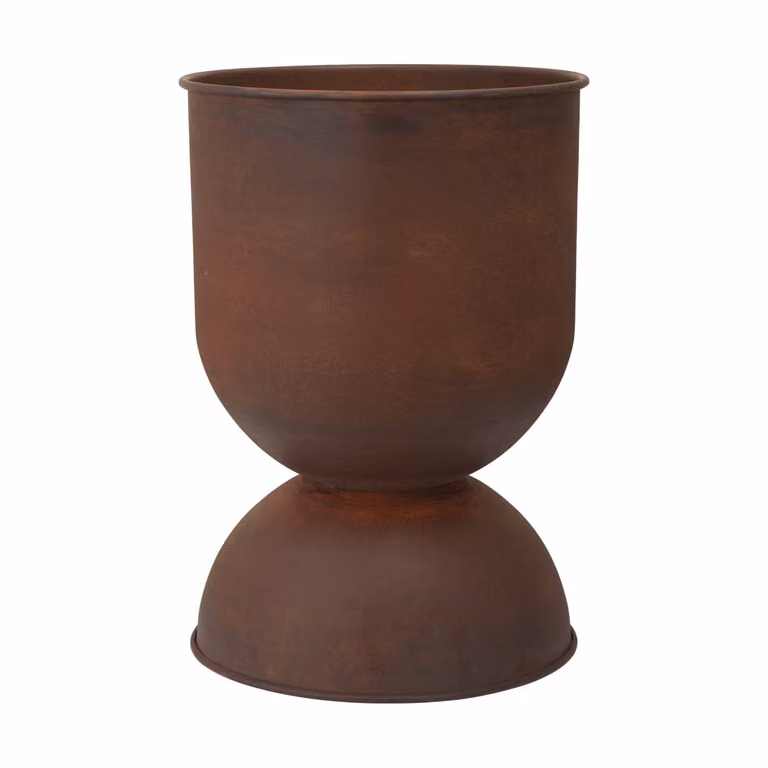 Ferm Living Hourglass bloempot medium Ø40 cm Roest