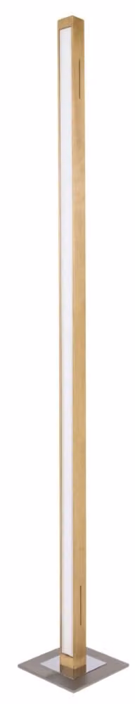 HerzBlut Leonora Houten vloerlamp - Bruin - Hoogte: 161 cm
