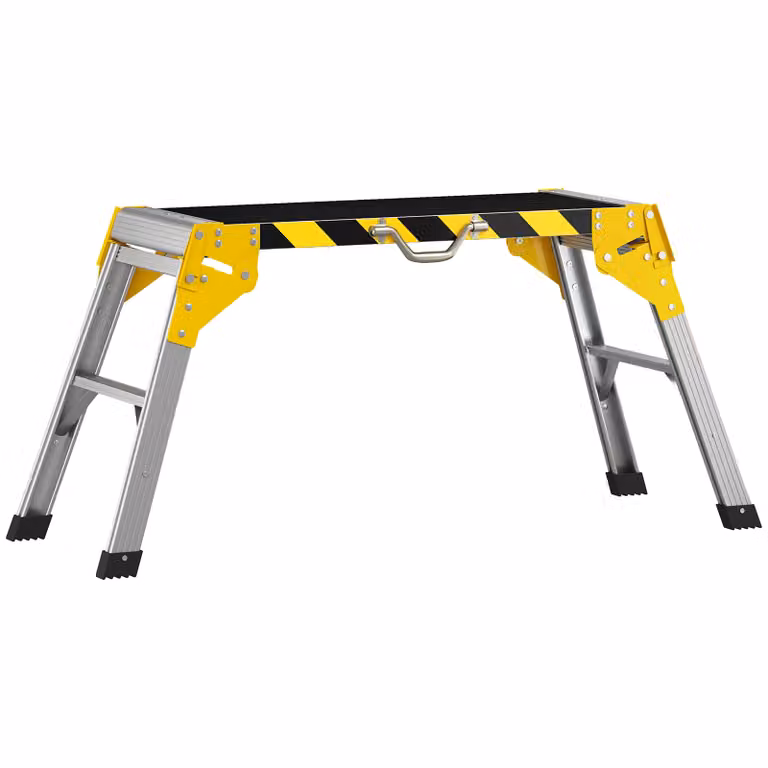 HOMCOM Inklapbare aluminium werkbank met handgreep en antislip, 150 kg, B/D/H: 110 x 32 x 50 cm