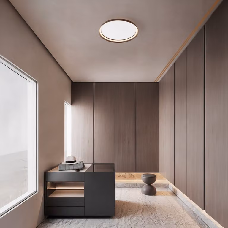 Lyora Design Plafondlamp Ormi - Bruin - Ø 60 cm