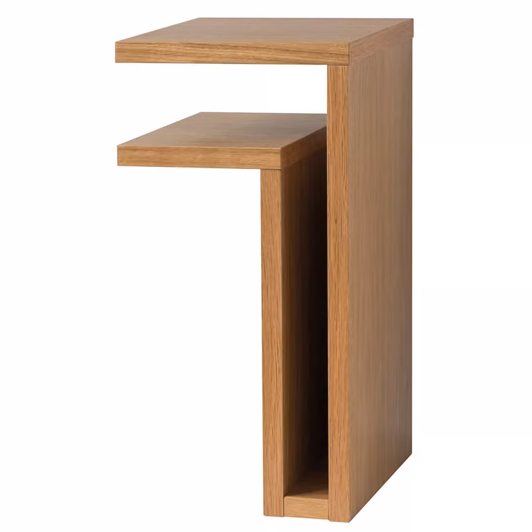 Maze F-shelf muurplank eikenhout plank naar links