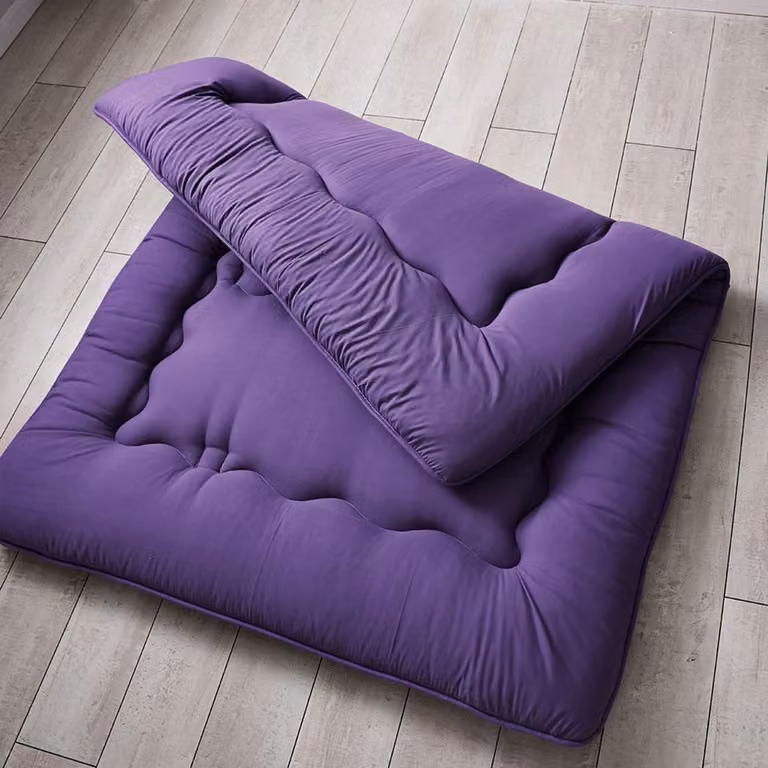Opvouwbare Futon Vloermatras Topper - Paars - 100 x 200 cm