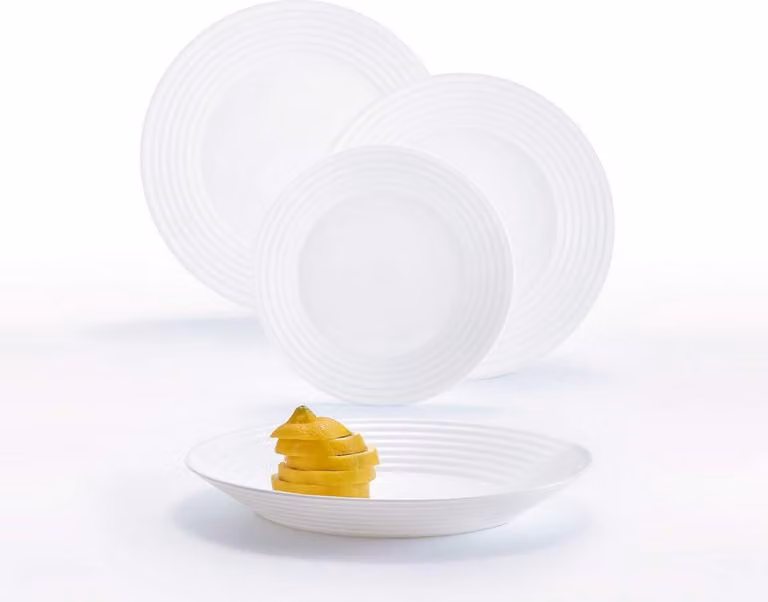 Luminarc Serviesset Luminarc 1700, wit glas, 18 delen