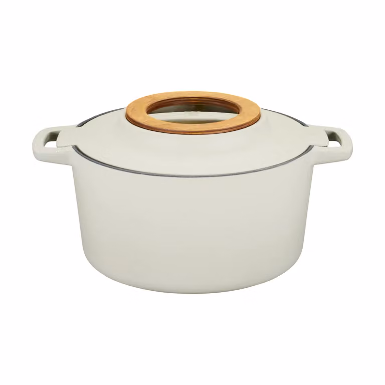 Fiskars Norden gietijzeren pan met berkenhouten handvat 4 L