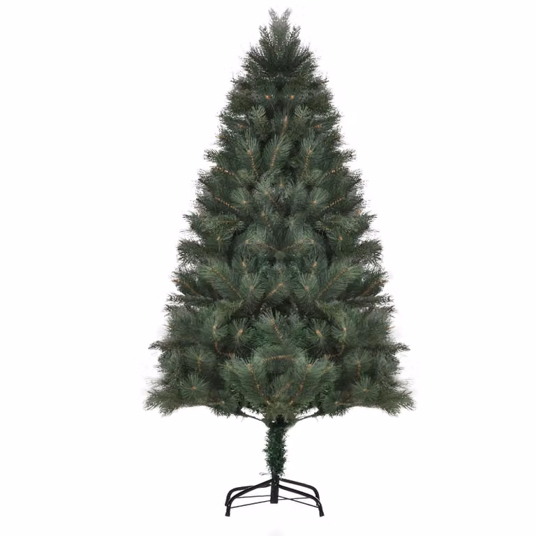 HOMCOM Kunstmatige Kerstboom, Levendig Groen, Ø90 x 180 cm