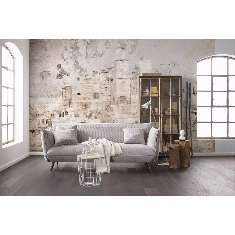 home24 Fotobehang Citadel Mural Textiel 400cm