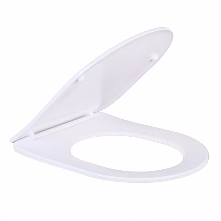 Belvit Slim WC-bril met automatische zachte sluiting, wit, van Duroplast