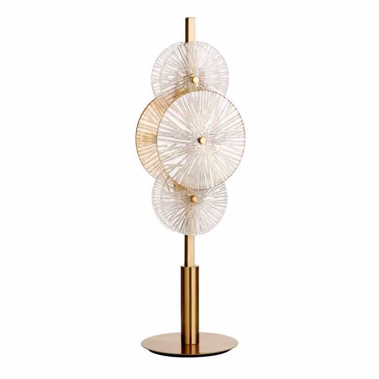 Searchlight Tafellamp Wagon Wheel Goud/Brons Hoogte: 66 cm