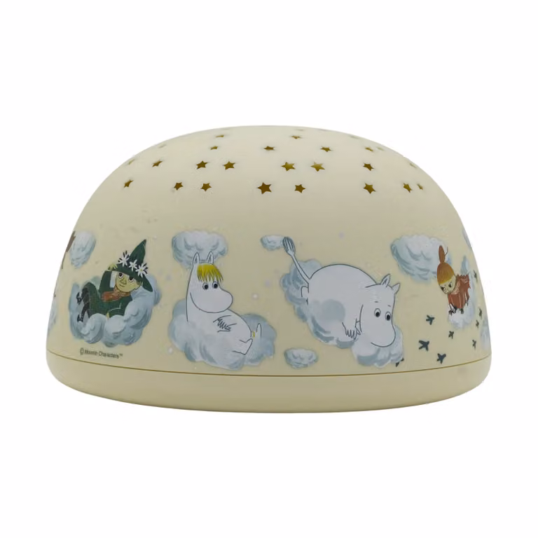 Rätt Start Moomin nachtlamp met sterrenhemel en muziek - Geel