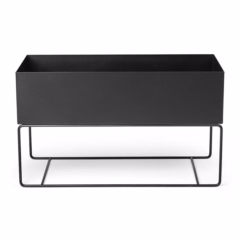 Ferm Living Plant Box Large Black Tabletop