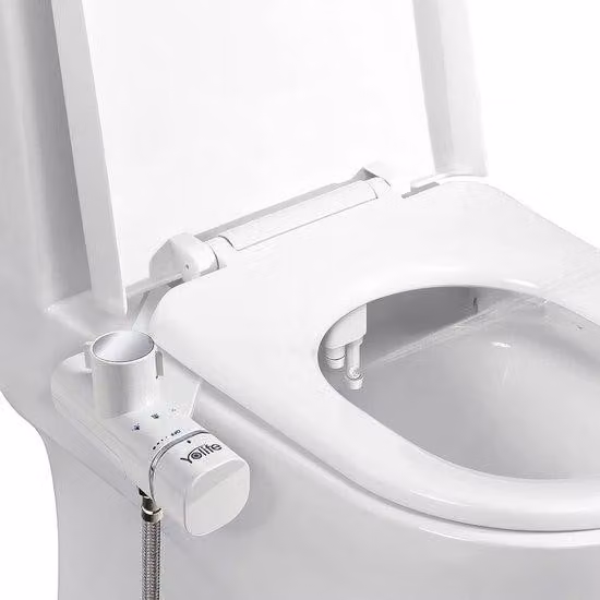 Unyqoos Bidet-set voor toilet met zelfreinigende dubbele spuitkop en verstelbare waterdruk