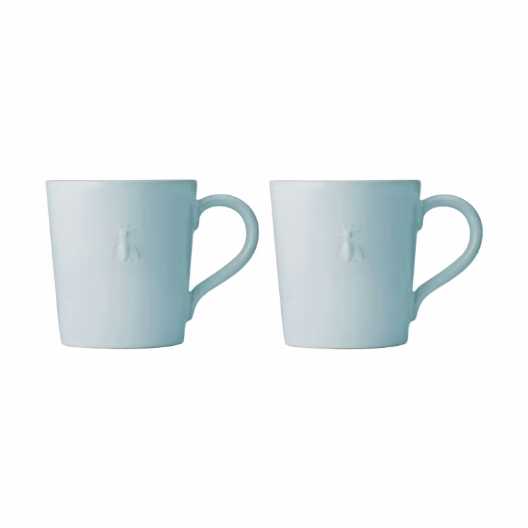 La Rochère Abeille keramische mok 2-pack Blauw
