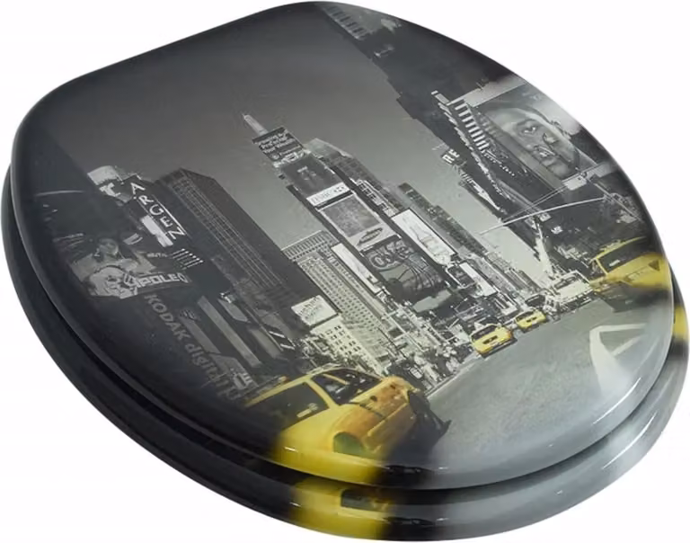 vidaXL Toilettenzitting New York design van MDF