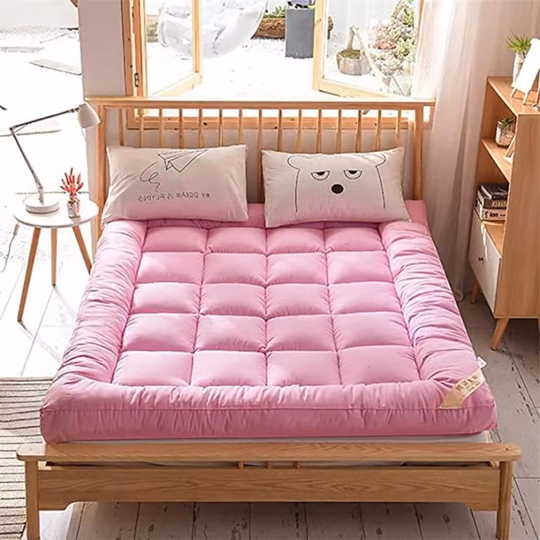 Japanse Futon Verdikte Matras - Roze - 180 x 200 cm