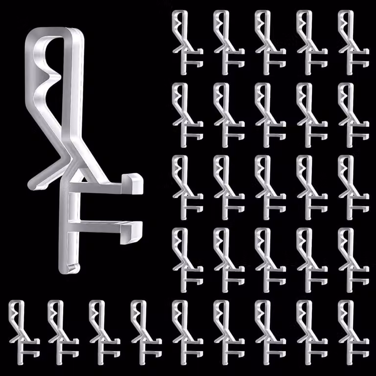 30 Stuks Transparante Verborgen Duct Clips voor Jaloezieën en Raambekleding